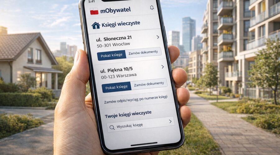 Księgi Wieczyste w mObywatelu